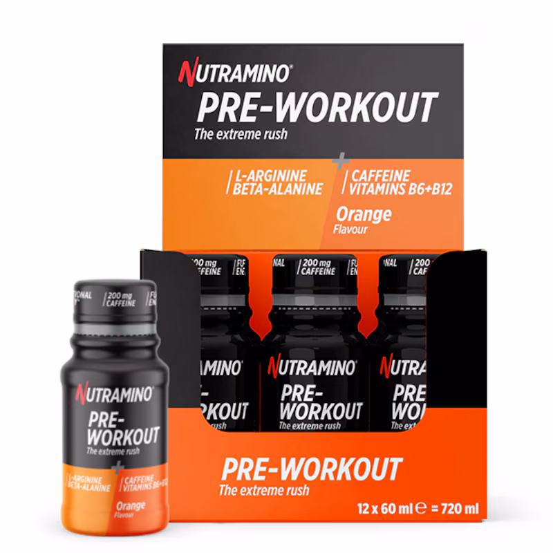 Nutramino PWO Shot Orange 12x60ml från Sportkost